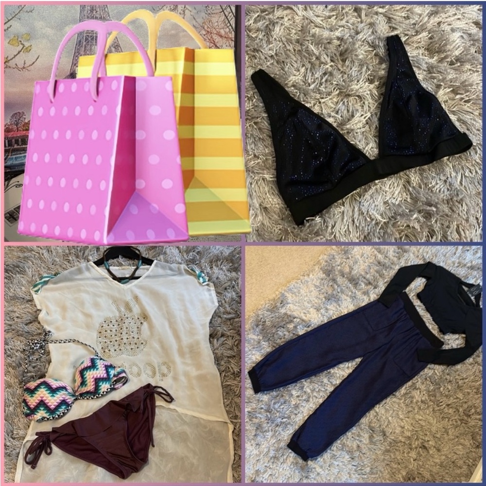 🛍️8 Piece NWT, NWOT, & Like New Set🛍️ Pants, Bikini, Tops,